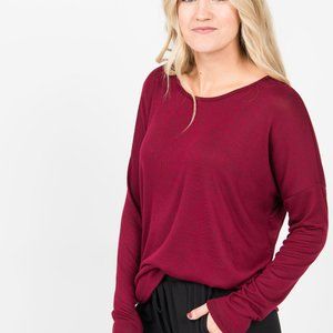 Agnes & Dora Urban Pullover in Ruby